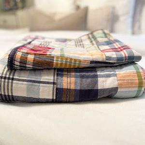 Pottery Barn Boys twin quilt with matching sham